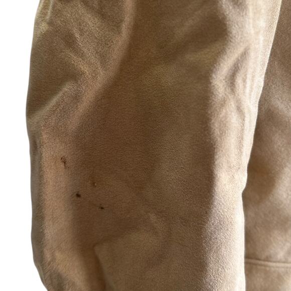 Mens Beige Suit Jacket Countess Mara Custom Ultra Suede - Picture 6 of 10